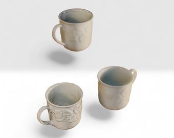 Juego de 3 tazas vintage Lenox, tazas de café Friendship, tazas de té Garden Vines, decoración de cocina Cottagecore, regalo de estilo campestre francés