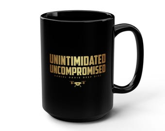Large Unintimidated + Uncompromised Mug, 15oz