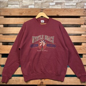 Vintage Myrtle Beach South Carolina Sweatshirt Carolina Pullover Sweater South Carolina Crewneck Jumper Myrtle Beach South Carolina Graphic