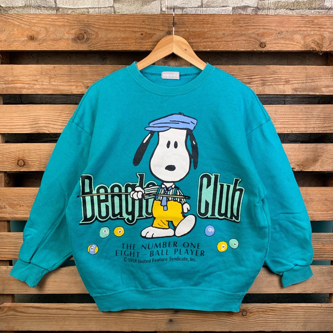 Peanuts Snoopy Doghouse Rounded Cotton Sweatshirt Grape main image 1