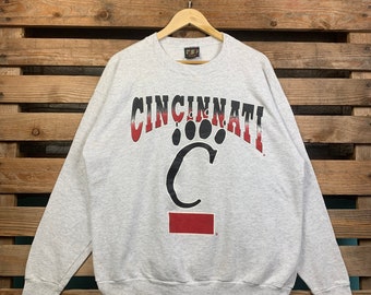 Vintage NCAA Cincinnati Bearcats Sweatshirt Cincinnati Pullover Sweater Cincinnati Crewneck Jumper Cincinnati Bearcats Logo Graphic XLarge