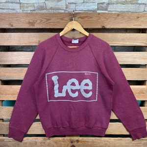Vintage Mr Lee Sportwear Sweatshirt Lee Pullover Sweater Lee Crewneck Jumper Mr Lee Logo Graphic Red Colour Medium Size Unisex Streetwear
