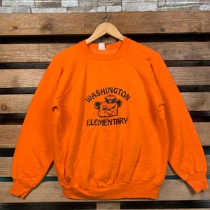 vintage Washington Elementary School Sweat-shirt Washington Pullover Washington Crewneck Jumper Washington Elementary Logo Graphique