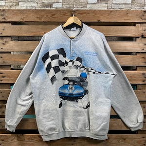 Vintage Lipsky On The Bay Dyckesville Wisconsin Sweatshirt Wisconsin Button Up Sweater Dyckesville Wisconsin Racing Big Print Graphic
