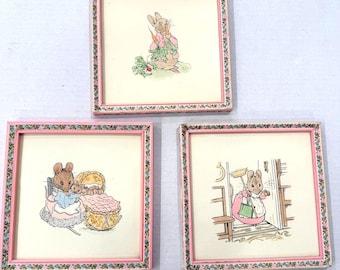 Peter Rabbit One of A Kind Series Beatrix Potter Framed Storybook Art Prints 3