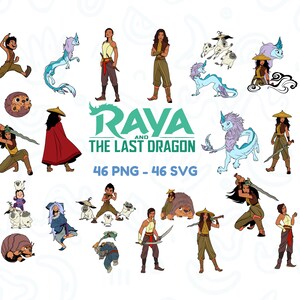 Raya and the Last Dragon Bundle 46 Svg- 46 png, Raya Svg, Princess Png svg-png  Instant Digital Download