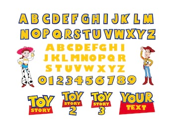 Toy Story Font SVG PNG: Cricut, Banner, Shirt (Digital Download)