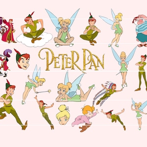 Peter Pan 35 PNG-SVG, Peter Pan SVG, Peter Pan , Captain Hook Instant Digital Download, Tinker Bell png, Tinkerbell svg, Never Grow Up