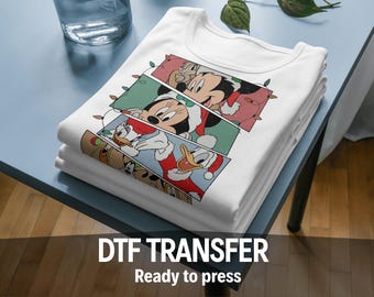 Mickey and Friends Christmas DTF Transfer - Ready to Press