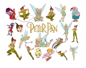 Peter Pan 35 PNG-SVG, Peter Pan SVG, Peter Pan , Captain Hook Instant Digital Download, Tinker Bell png, Tinkerbell svg, Never Grow Up