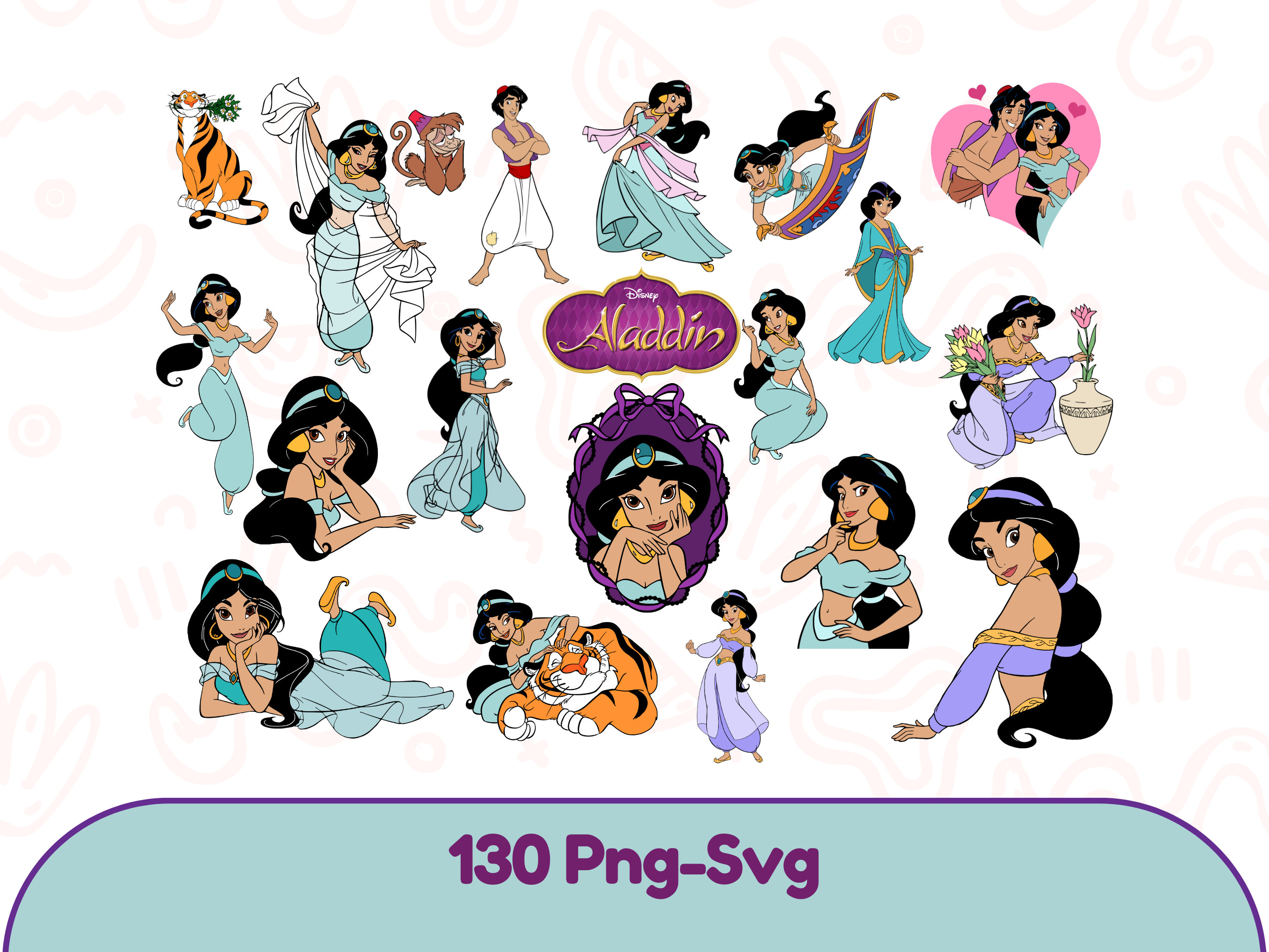 Princess jasmine png - Etsy México, image size:2700x2025