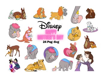 Magical Kingdom Mother's Day PNG SVG Bundle (Digital Download)
