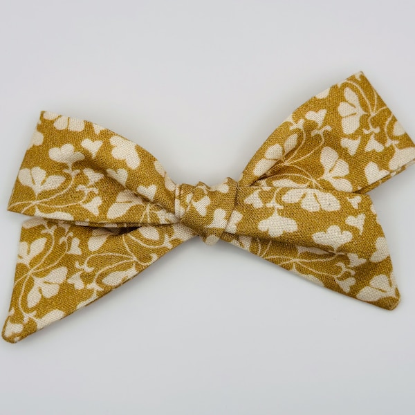 Poppy Yellow Pinwheel Bow