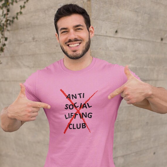 Anti Social Lifting Club T-shirt: Gym Humor, Fitness Gift