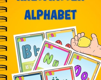 Creative alphabet learning: Clay mats for shaping and writing for elementary school students
