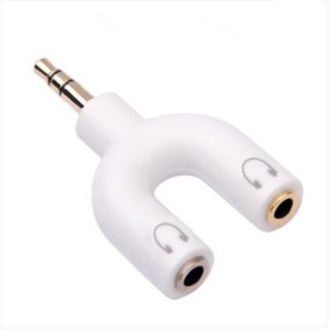 3.5mm Audio Adapter Mobile Phone Headset Splitter Etsy