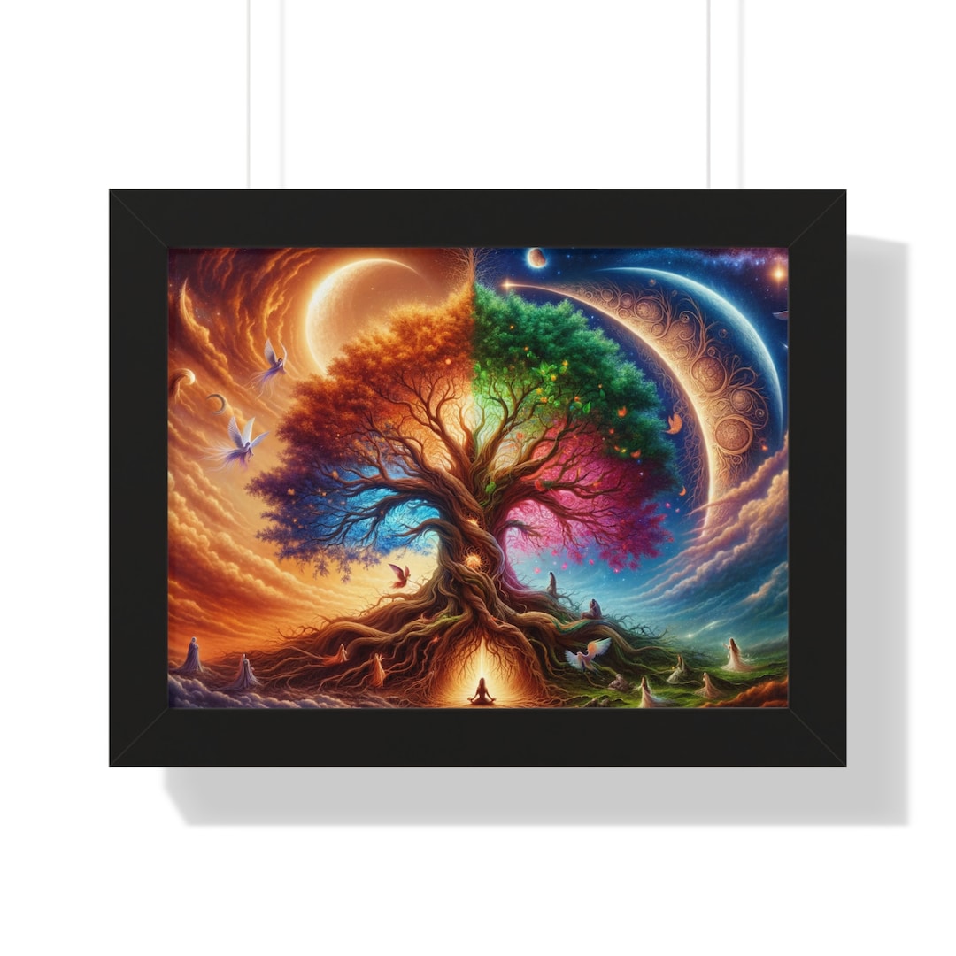 Tree of Life Enchanting Wall Art Spiritual Aesthetic - Etsy