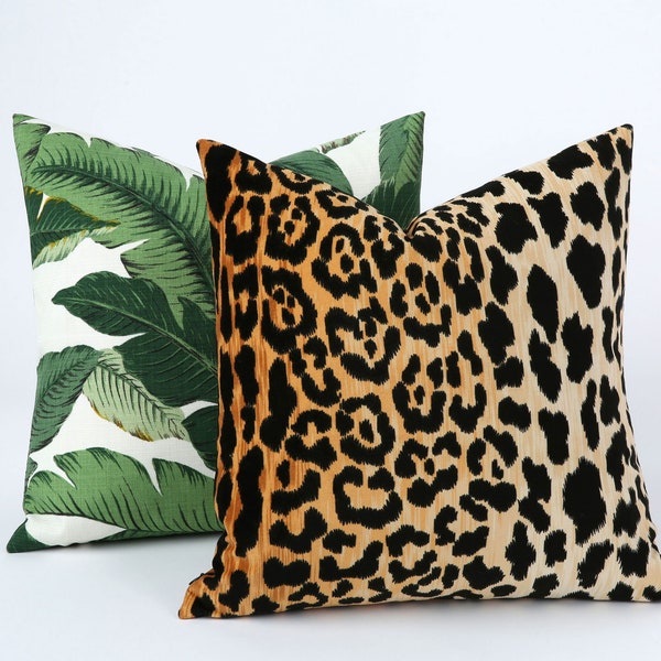 Cheetah Leopard Velvet Animal Print Throw Pillow Cases 18x18 20x20 22x22 A007