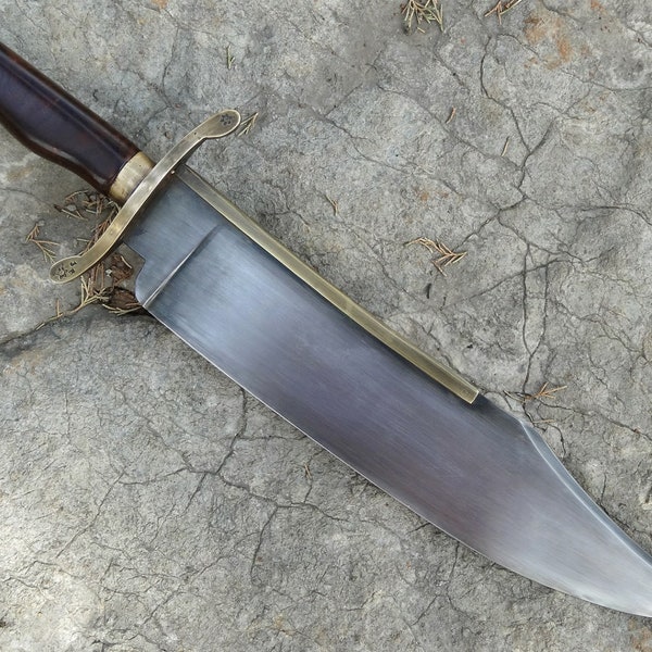 Alamo Musso Bowie Knife With Sheath | Handmade High Carbon Steel Bowie Knife | Custom Hunting Bowie Knife | Camping | Gift For Men/BF/ Him