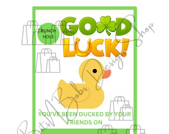 Editable You've been Cheer Duck Tag, Cheerleader good luck duck treat tag, Cheer Team Printable, Cheer Gift ideas INSTANT DOWNLOAD