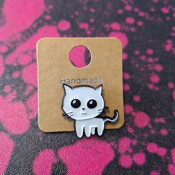 TBH yippee! Autism creature cat enamel pin