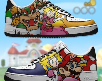 Air Force 1 X Mario Vs Bowser Custom Air Force 1,Limited Edition, mothers-day-gifts Buy now>>> luxetsy.shop/aaf1-183