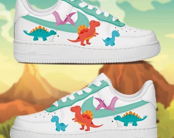 Air Force 1 Kids  Dinosaurs Custom Air Force 1,Limited Edition, mothers-day-gifts Buy now>>> luxetsy.shop/aaf1-142