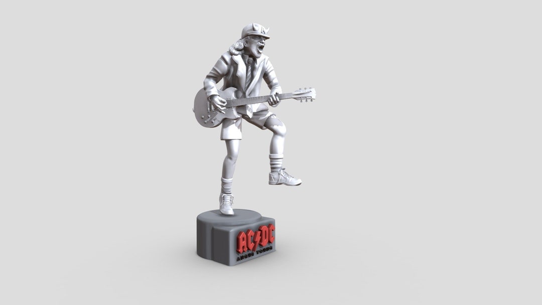 Ac-dc Angus Young Stl File Model for 3d Print Acdc Music - Etsy