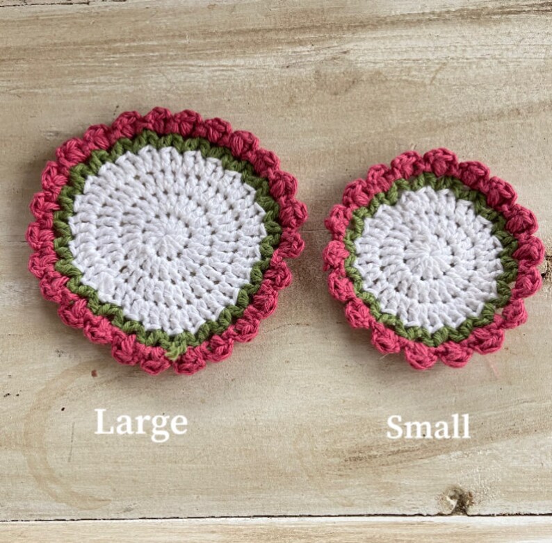 Crochet Coaster Flower Bouquets, Large and Small Etsy
