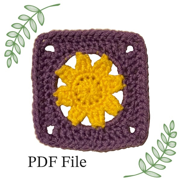 Rapunzel Sun Granny Square PDF file