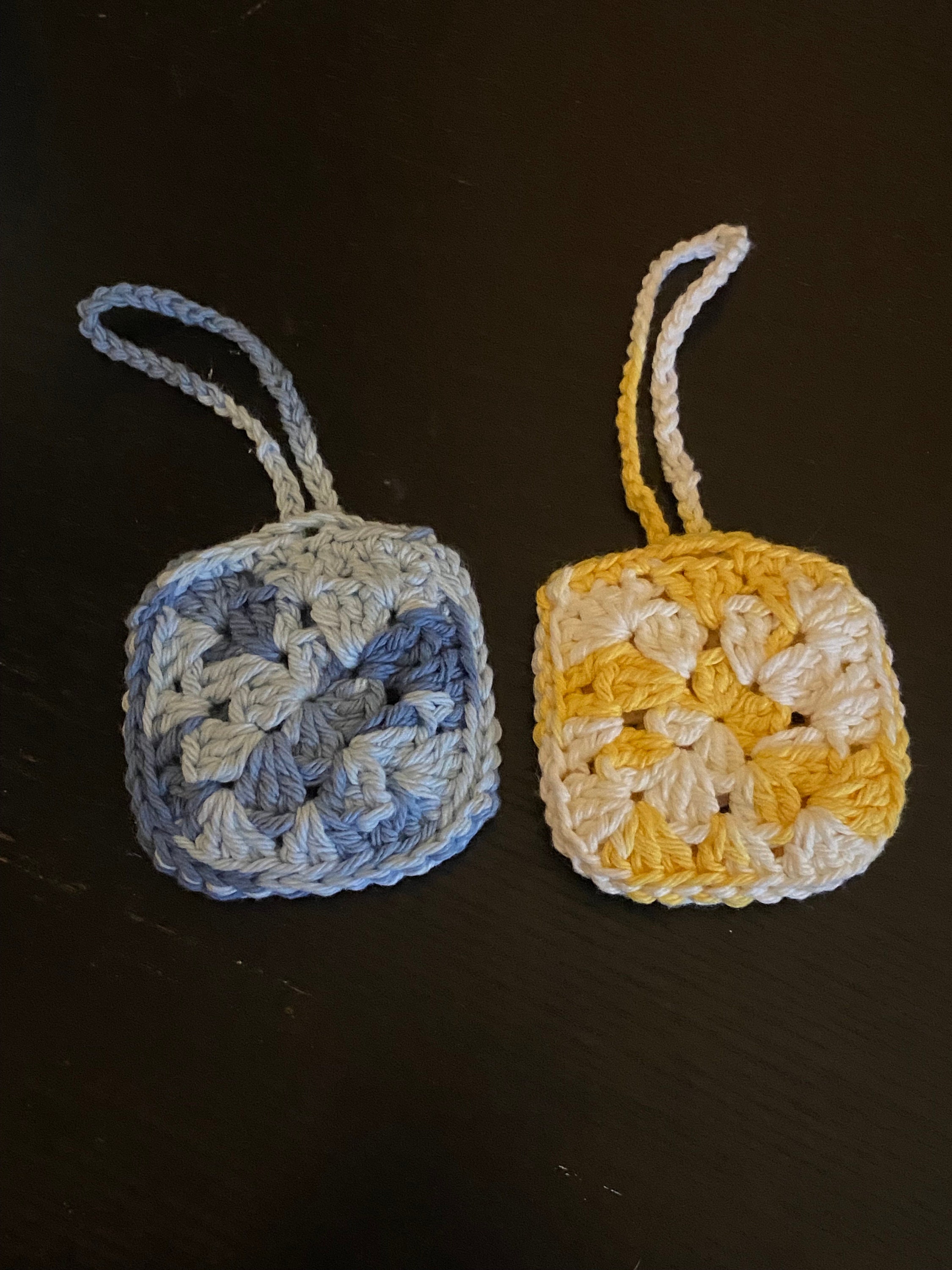 Crochet Granny Square AirPod Case Holder Keychain for Bags and Etsy