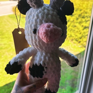 handmade crochet cow