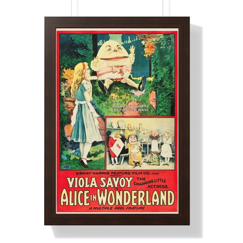 Alice in Wonderland Poster - Etsy