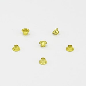 3mm Gold Eyelets 200 PCS 1/8 Small Grommets for Scrapbooking, Cards, Arts & Crafts, DIY Album, Clothing, Luggage, Wedding, Birthday image 3