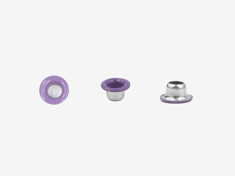 3mm Purple Eyelets 200 PCS 1/8 Small Grommets for Scrapbooking, Cards, Arts & Crafts, DIY Album, Clothing, Luggage, Wedding, Birthday image 3