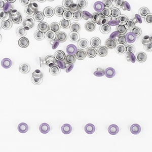 3mm Purple Eyelets 200 PCS 1/8 Small Grommets for Scrapbooking, Cards, Arts & Crafts, DIY Album, Clothing, Luggage, Wedding, Birthday image 1