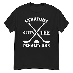Maglietta da hockey Penalty Box, regalo divertente per giocatore, maglietta classica unisex