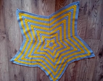 Handmade Star shaped Crochet Blanket