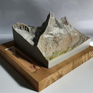 Maquette 3D du Cervin | Alpes | Décoration de montagne | Cadeau pour les amoureux de la nature