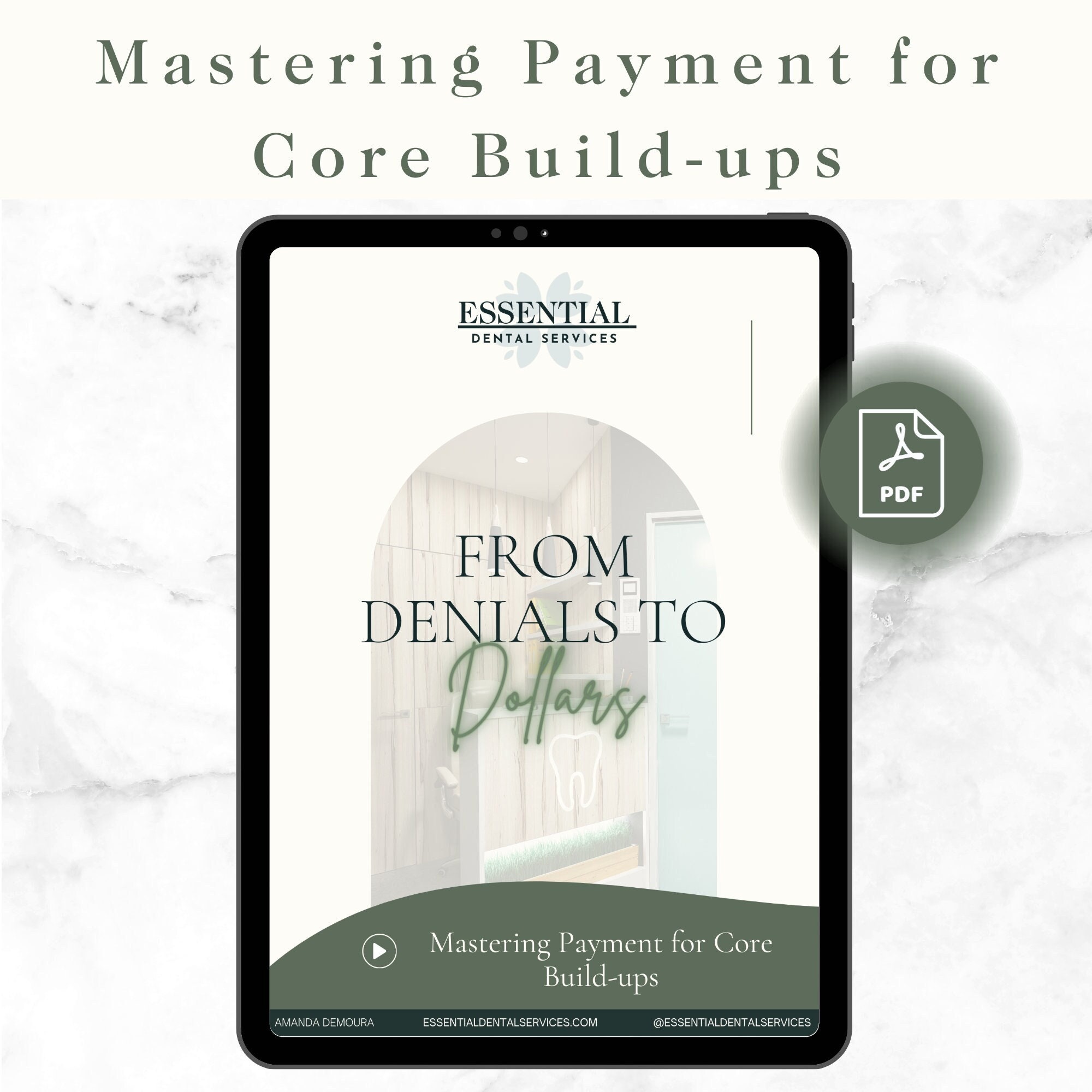Howto Guide for Mastering Corebuild up Dental Claims Etsy