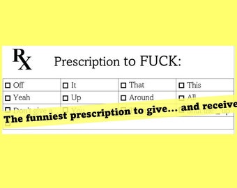 Blocco note di prescrizione divertente. Regalo del dottore. Regalo del dottore. Falsa prescrizione. Blocco note divertente. Block notes personalizzati.
