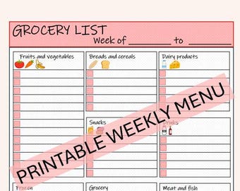 ELENCO DELLA SPESA STAMPABILE.