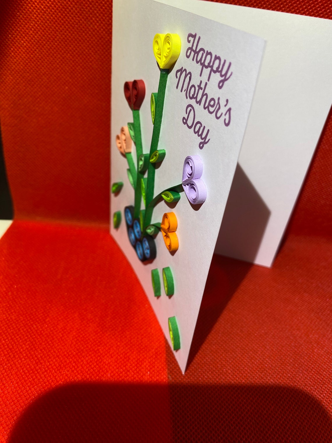 Quilled Mothers Day Card Etsy