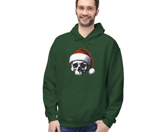 Graf Greyskull **Limited Edition Hoodie** Totenkopf Nikolausmütze Unisex Fleece Hoodie - Alternative Weihnachten