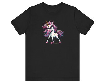 Camiseta de manga corta Angry Unicorn Unisex Jersey