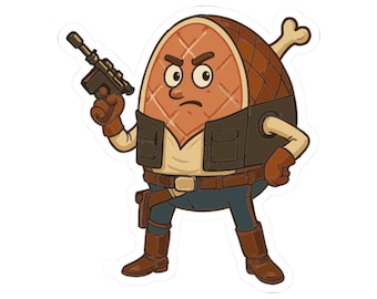 Ham Solo - Hans Solo Star Wars Parodie Aufkleber