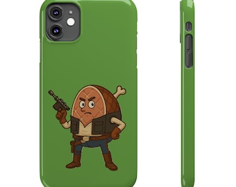 Ham Solo - Han Solo Star wars Parodie - Slim Handyhülle Grün