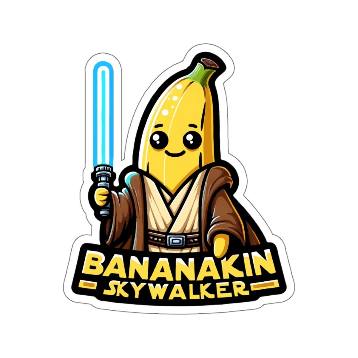 Bananakin Skywalker - Star Wars Anakin Skywalker Parody Sticker - Etsy