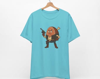 Ham Solo - Han Solo Star Wars Parodie Unisex Jersey Kurzarm-T-Shirt