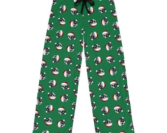 Graf Greyskull **Limitierte Edition** Grüne Pyjama-Hose mit festlichem Totenkopf, Pyjama und Nachtwäsche
